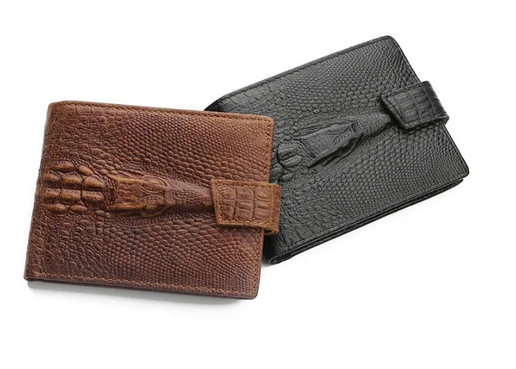 Кошелек мужской короткий из натуральной кожи с отделением для монет и карт -