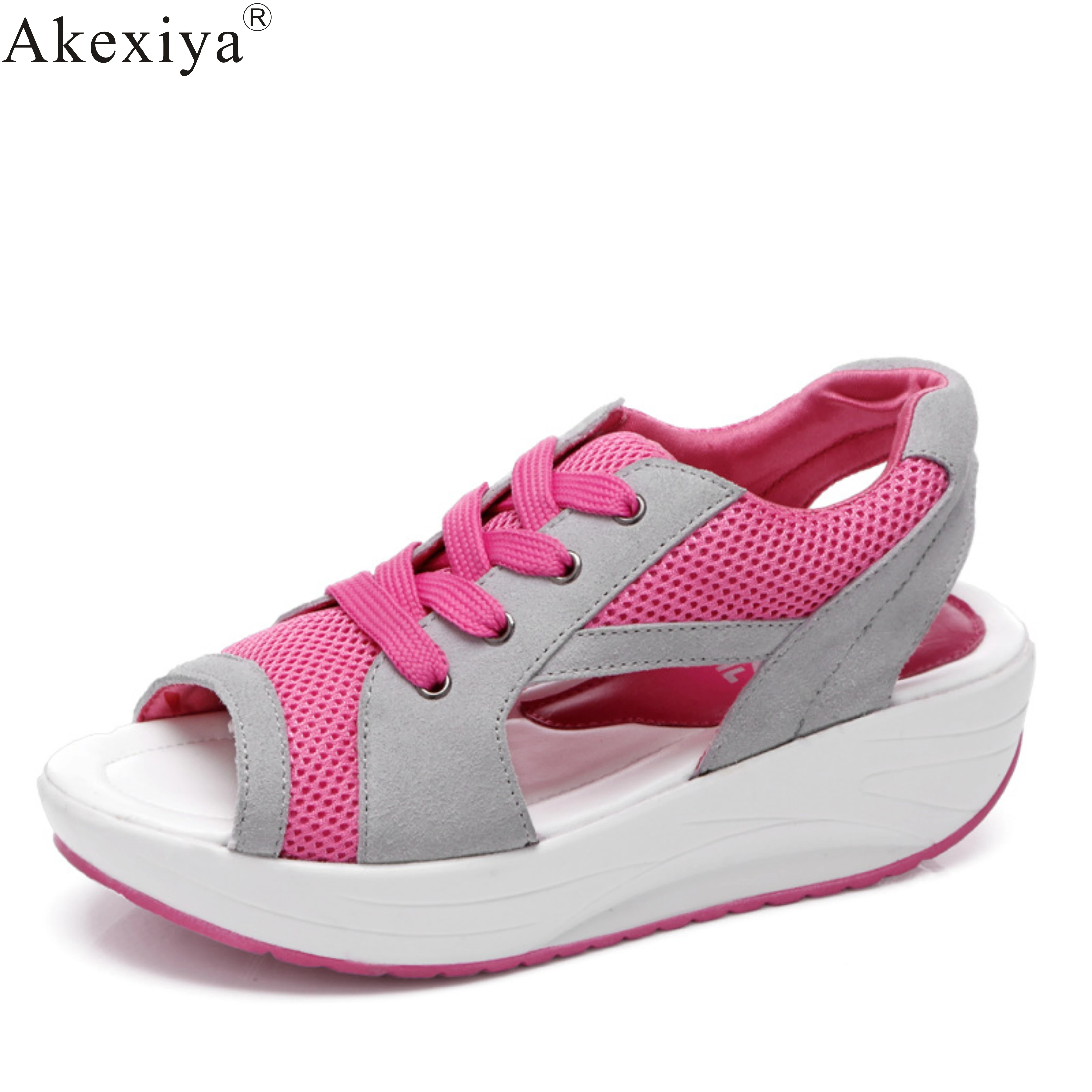 Akexiy zapatillas mujer женская обувь на танкетке дышащая для бега женские кроссовки