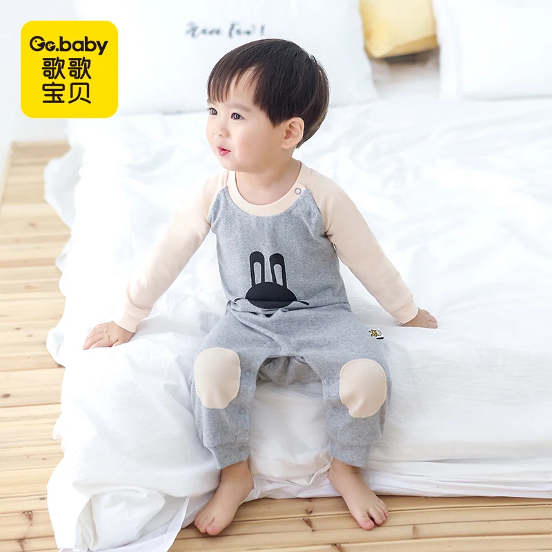 Новый весенний Детский комбинезон для девочек с длинными рукавами маленьких