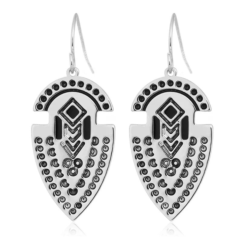 Shineland винтажные уникальные тибетские резные эмалированные bijoux модные свисающие