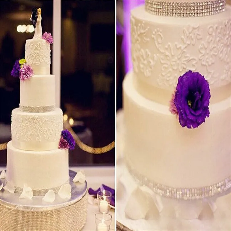 Mesh Trim Bling Diamond Wrap Cake Rhinestone Ribbon Bulk DIY Crystal Ribbons Wedding Vase Decorations 5ZHH194 | Дом и сад