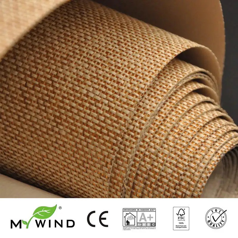 2019 MY WIND Grasscloth настенная бумага s Роскошный натуральный материал papier peint Innocuity 3D