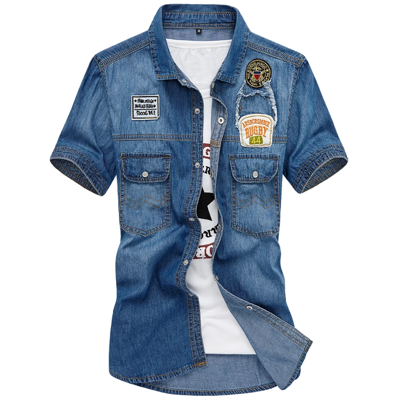 2017 Горячая Распродажа Мужская Однотонная рубашка с короткими рукавами