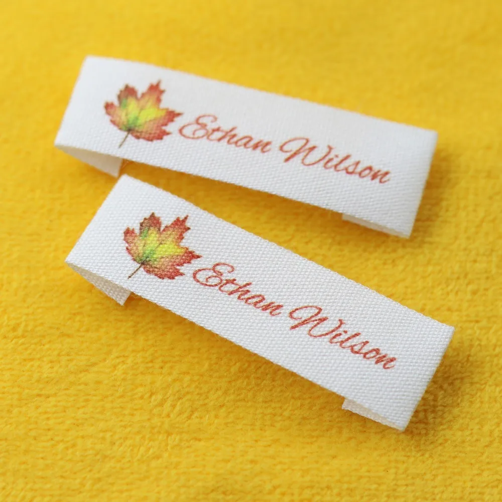 Швейная этикетка на заказ этикетки ручной работы Детские хлопковые Ленточные с