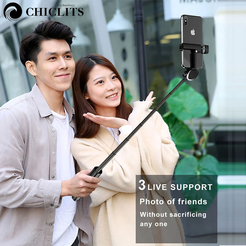Bluetooth треугольная палка для селфи Портативный Ручной штатив смартфона с