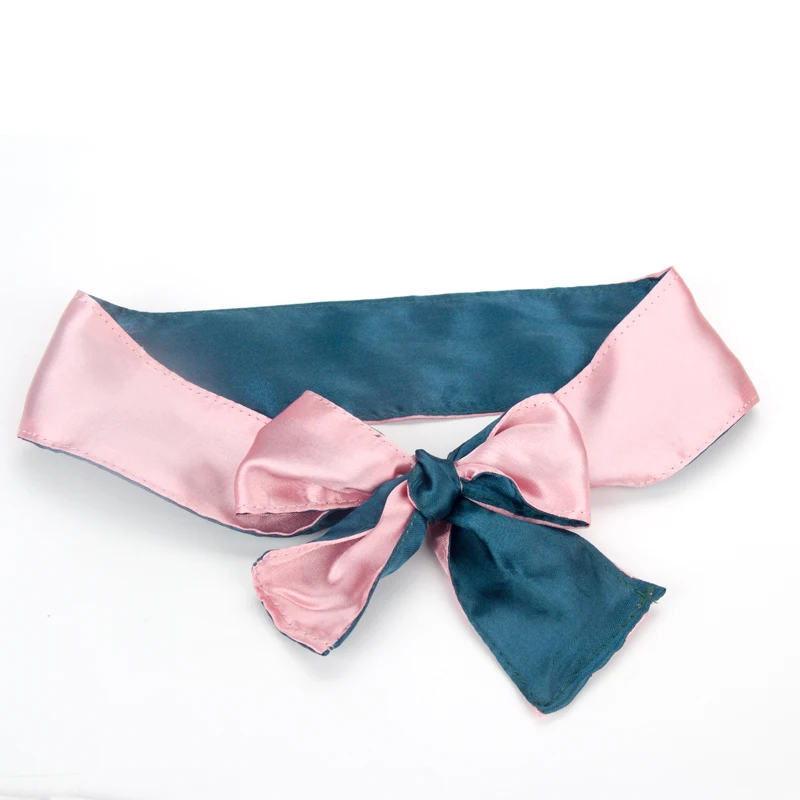 Новый бесцветный атласный шарф двойного цвета для наращивания волос повязка на