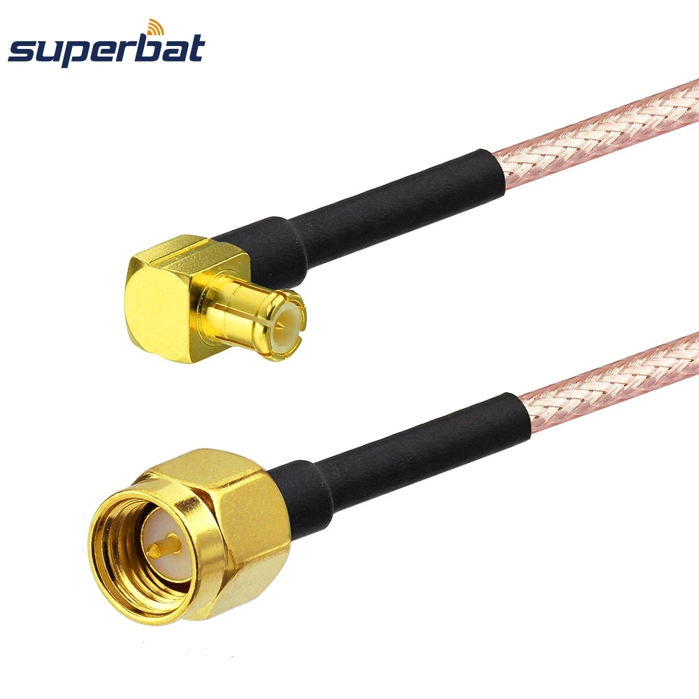 

Superbat SMA Plug Straight to MCX Male Right Angle with RF Connector Pigtail RG316 30cm Coaxial Jumper Cable WLAN Antenna