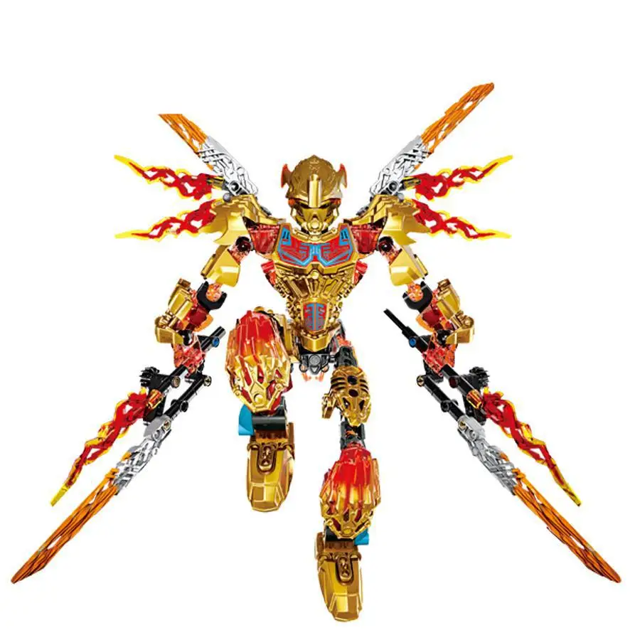 BIONICLE Tahu Ikir фигурки 612-4 строительные блоки игрушки sermoido 71308+ 71303 BIONICLE мальчик подарок - Цвет: 612-4