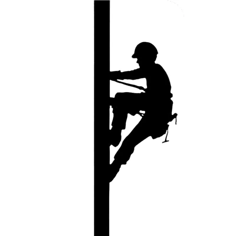 5 2 см * 14 Lineman Journeyman электрика Power Pole Веселая наклейка на автомобиль декоративные