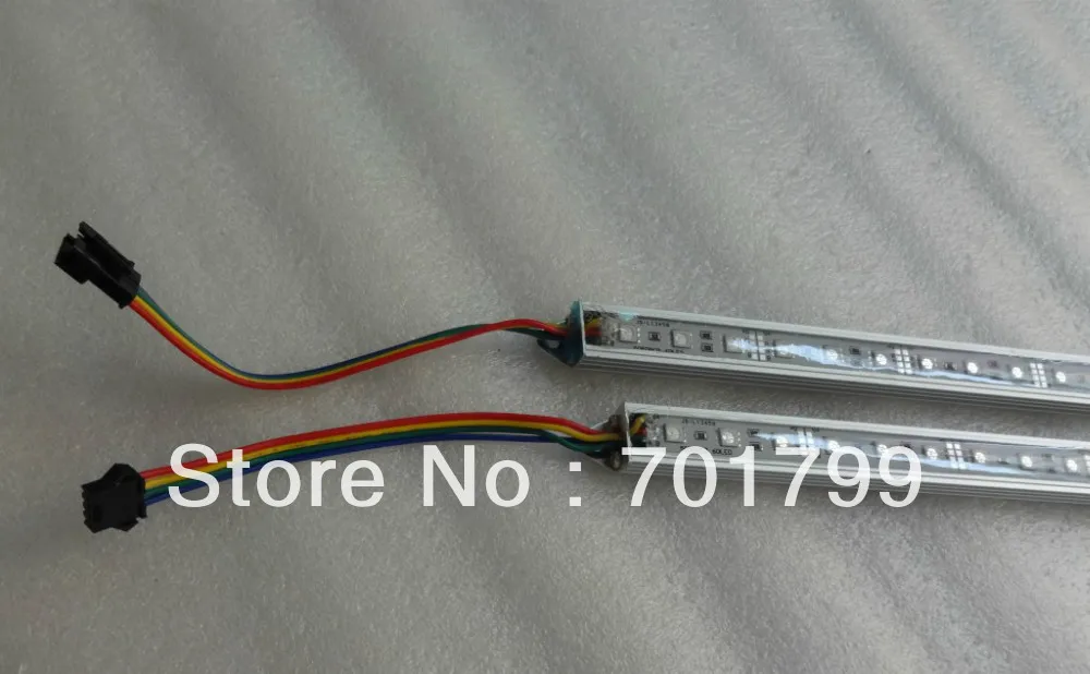 IP68 Жесткая светодиодная лента из алюминия RGB 60 светодиодов длина 1 м Вход 12 В