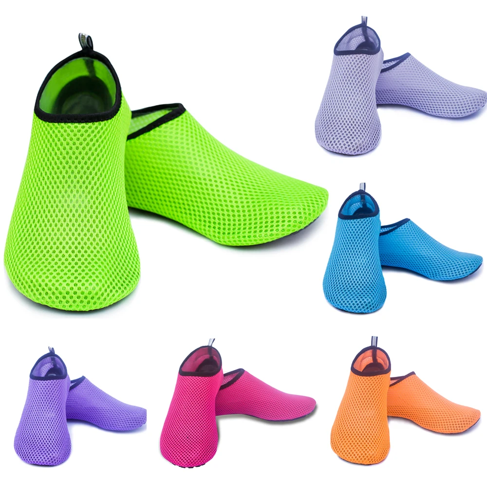 Акватуфли DEEPGEAR мягкие дышащие неопреновые пляжные носки обувь из ТПЭ с