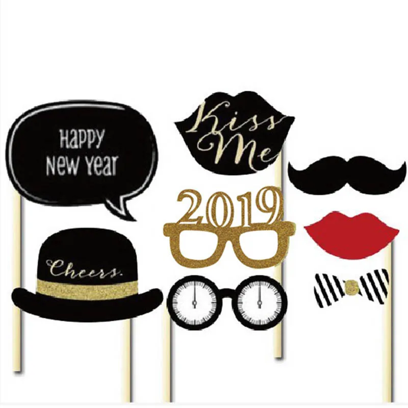 Новый год 2019 Опора реквизит для фотосессии photo Booth Реквизит Новогоднее украшение