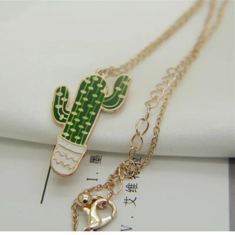 Timlee N009 бесплатная доставка новые модные ожерелья с кулоном в виде кактуса