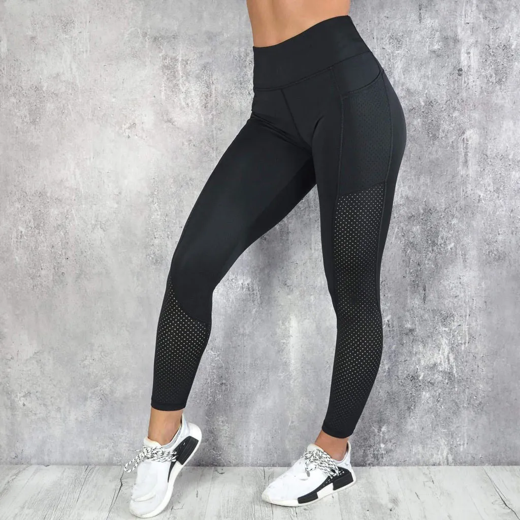 Женские Штаны Для Йоги спортивная одежда для бега супер дышащие леггинсы фитнеса