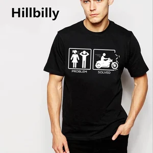 Футболка мужская с функцией мотоциклиста, Повседневная приталенная, брендовая одежда, решение проблем с мотоциклом, лето 2016