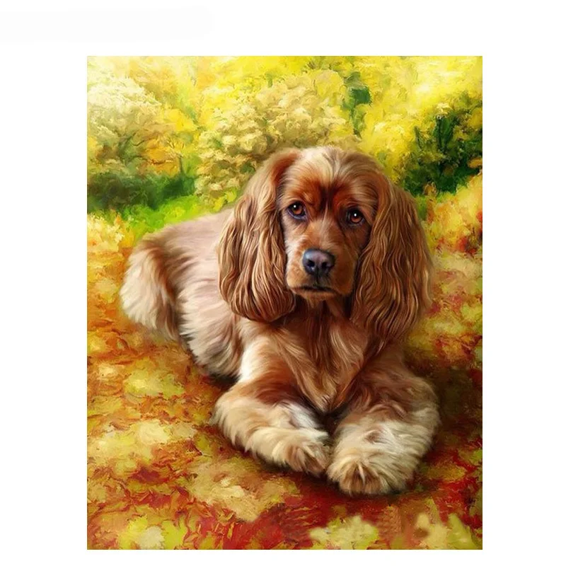 Картина по номерам Oh My Dog 40x50 см сделай сам настенное искусство украшение гостиной