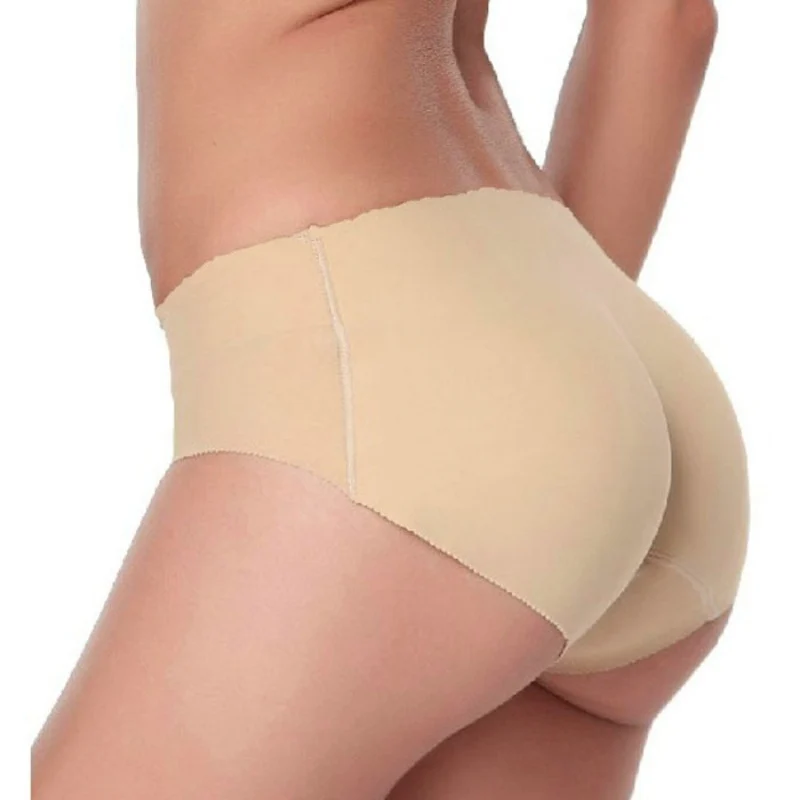 

Women New Seamless Padded Butt Shaper Full Hip XL Panties M S L Enhancer Underwear