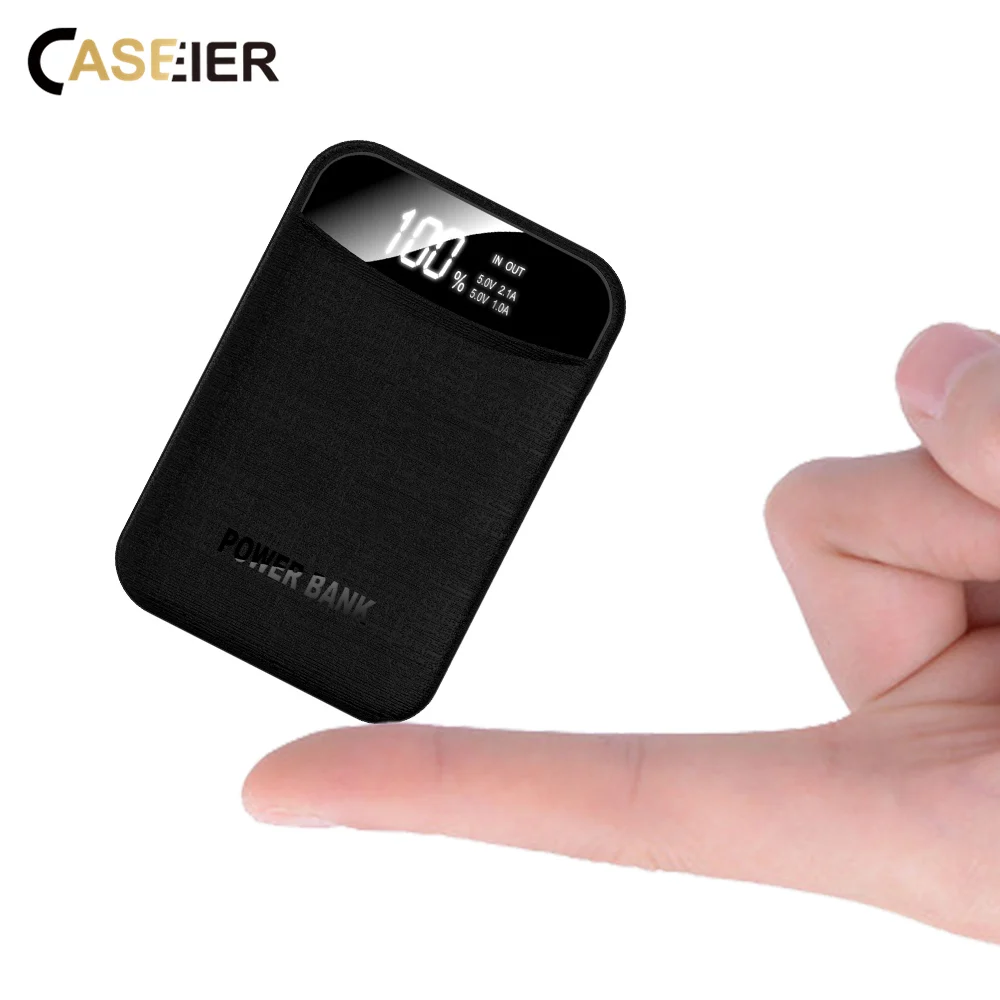 CASEIER 10000 мАч Внешний аккумулятор для iPhone Samsung Huawei Type C Micro USB зарядка двойной выход