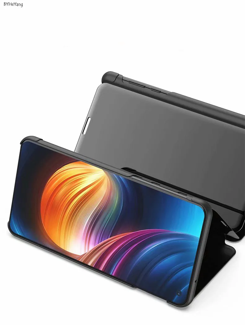 Honor View 20 Case For Huawei V20 Luxury Flip Stand Clear Mirror Phone View20 V |