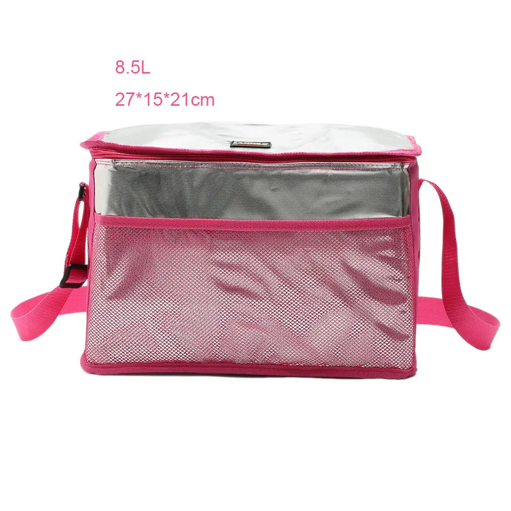 8.5L Rose red SANNE Водонепроницаемая Термосумка-холодильник для еды для горячего/льда портативная Классическая изолированная сумка для льда для мужчин и женщин сумка-холодильник для еды для пикника - Цвет: 8.5L Rose red