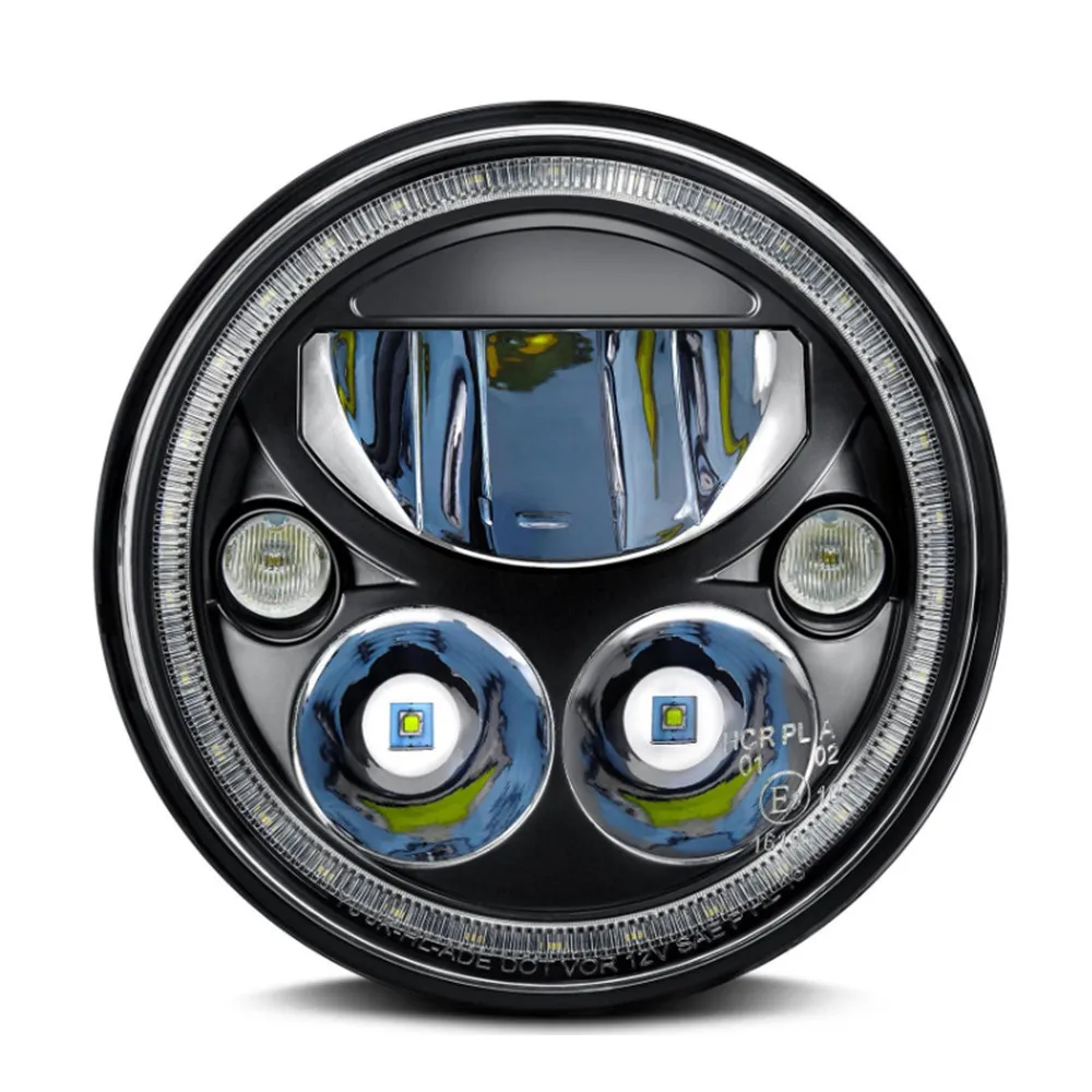 Кругласветодиодный светодиодная фара Vortex 7 дюймов для Jeep Wrangler JK белая гало DOT Emarked