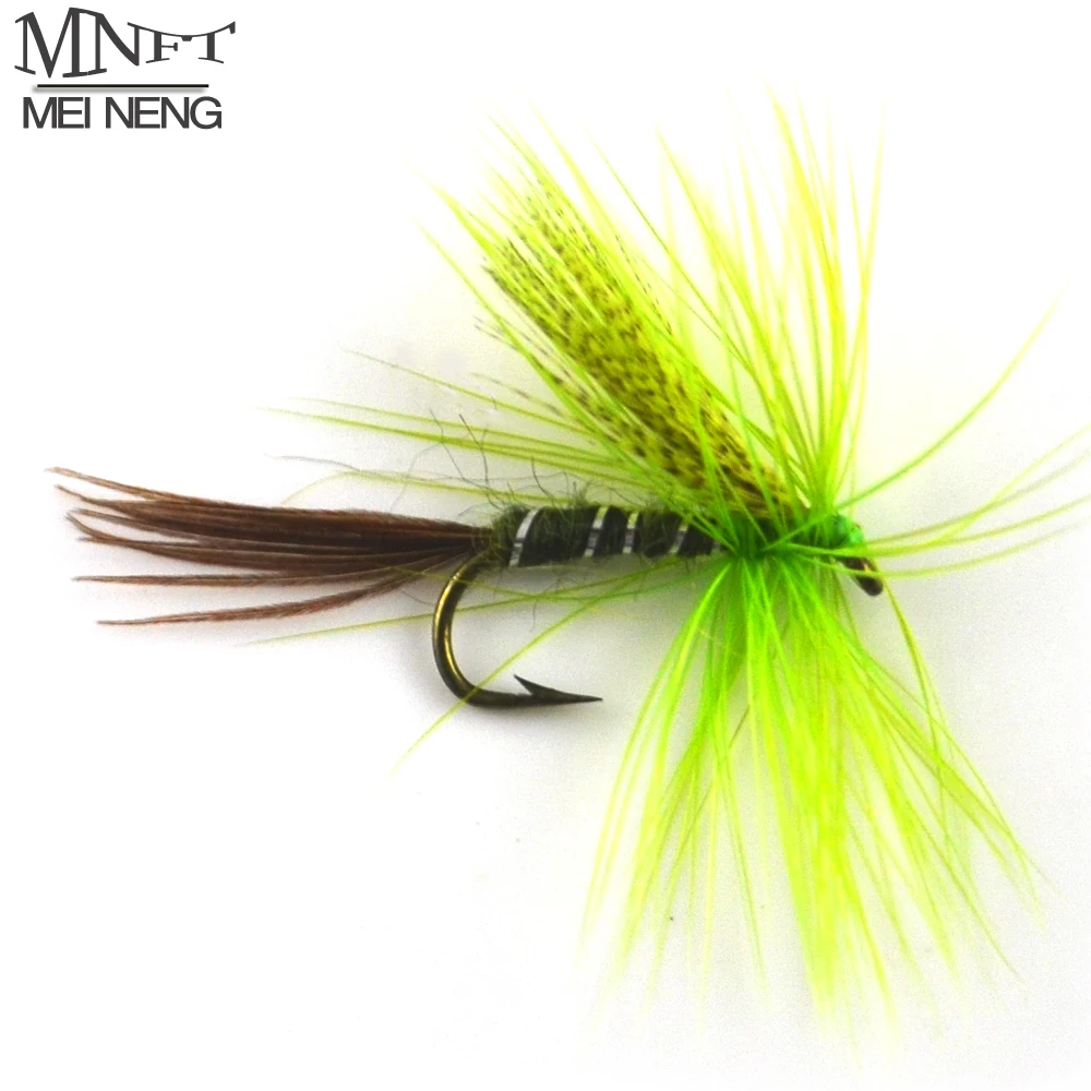 MNFT 10 ⑤ упак. Зебра коричневый Mayfly Nymph форель мухи Оливер крылья Fly Fishing # крючки |