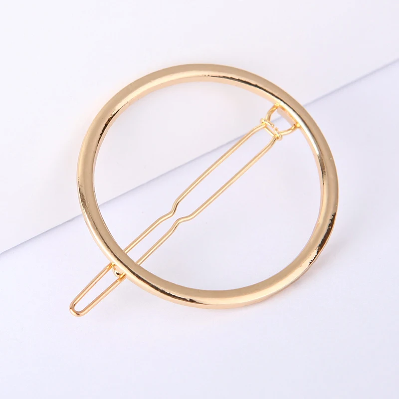 1 шт. зажим для волос Moon/lips/circle/triangles/8 слов новые модные женские золотистые шпильки