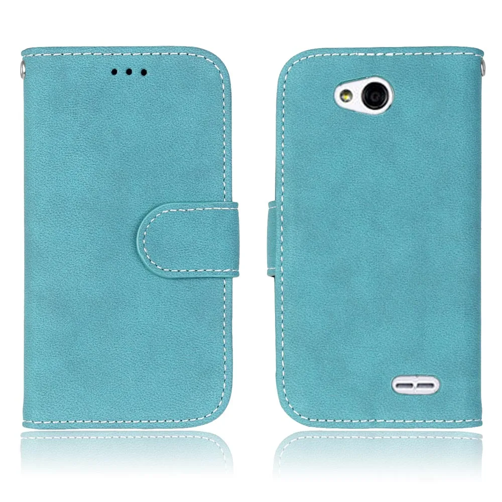 Blue Кожаный флип чехол-кошелек для LG Optimus L90 D405N Dual D410 чехол для телефона s с держатель для карт чехол с функцией стойка чехол для LG L90 - Цвет: Blue