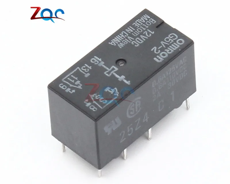 12V реле G5V-2-12VDC 2A Сигнальное реле 8PIN для Omron Реле