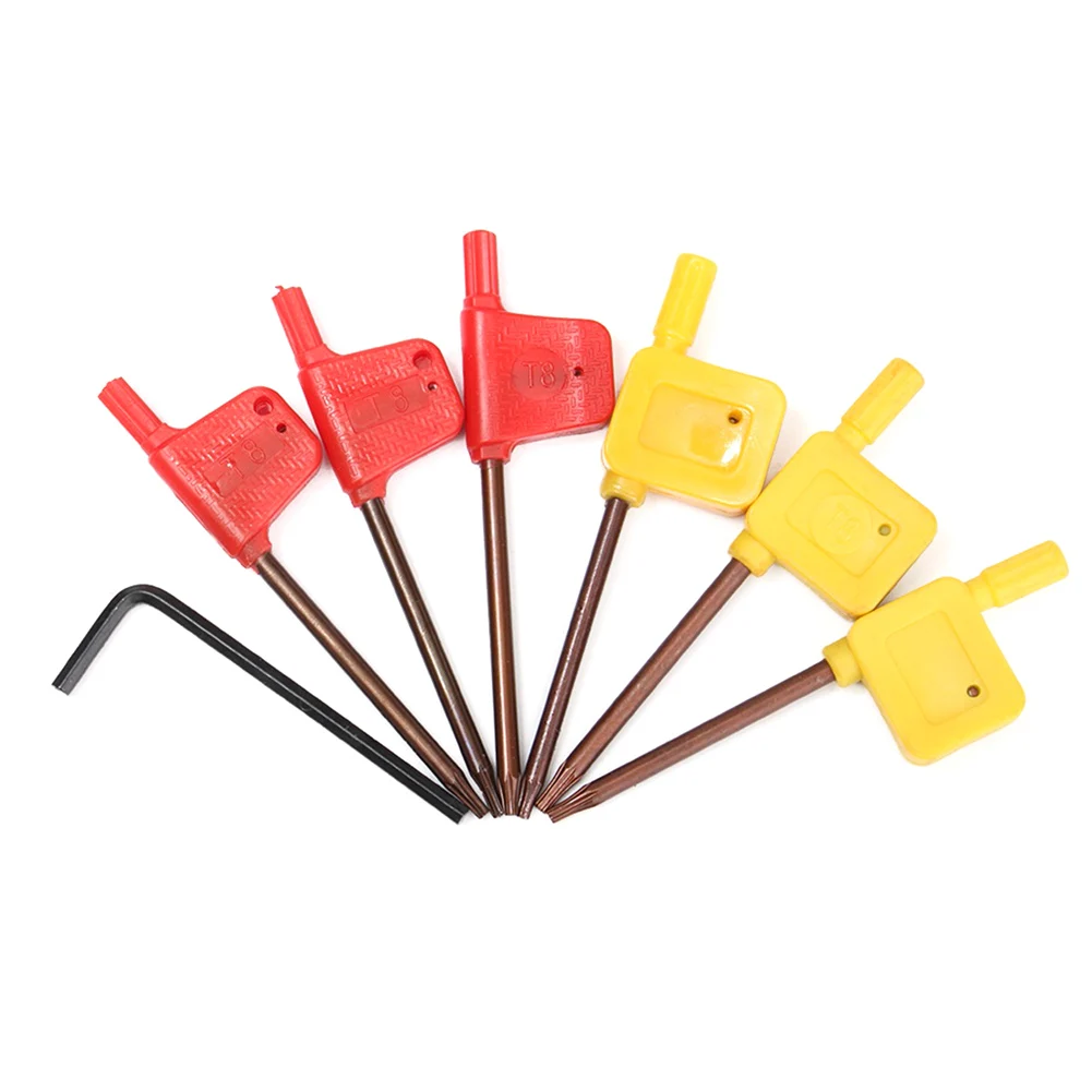 

1 Set 10mm Shank Lathe Turning Tool Holder Durable with Carbide Inserts Wrenches TB Sale