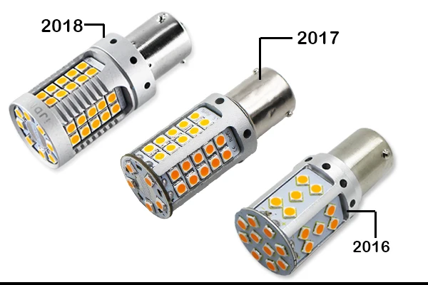IJDM автомобиля BAU15S светодиодный Нет Hyper флэш Янтарный Желтый 48-SMD 3030 светодиодный 7507 PY21W светодиодный лампы для указатели поворота, Canbus Error Free