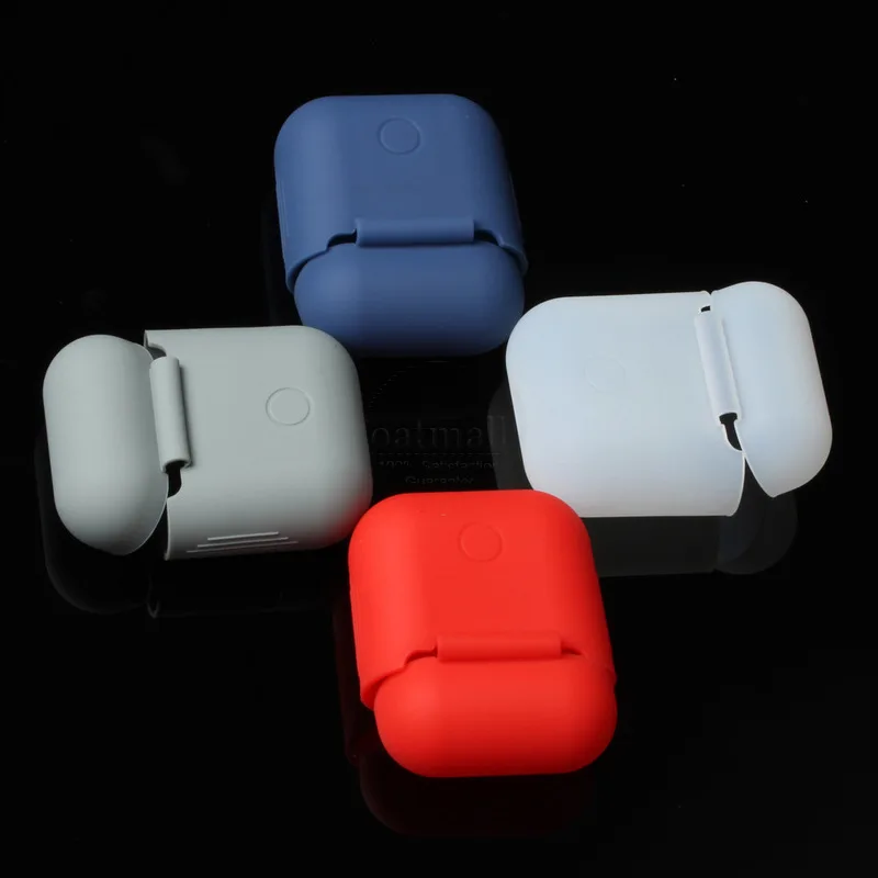 Матовый Мягкий ТПУ силиконовый чехол для Apple AirPods 2 Airpods зарядный Air pods