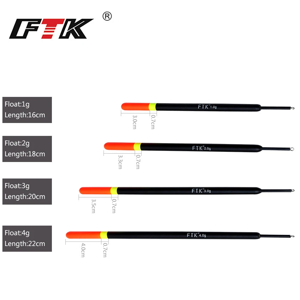 FTK Barguzinsky Fir 10 шт./лот поплавок для рыбалки длина 16 22 см 1 г 2 3 4 ловли карпа|fishing
