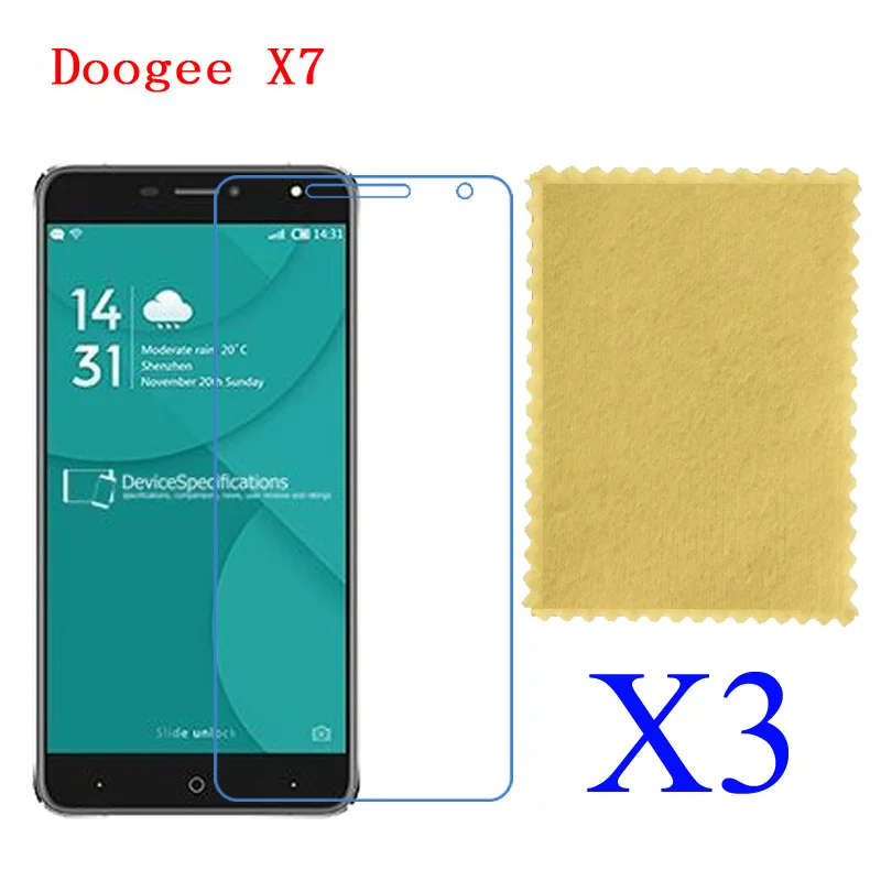 3 шт Для Doogee X5S X6 X7 X9 мини Pro Высокий прозрачный глянцевый Защитная пленка для |