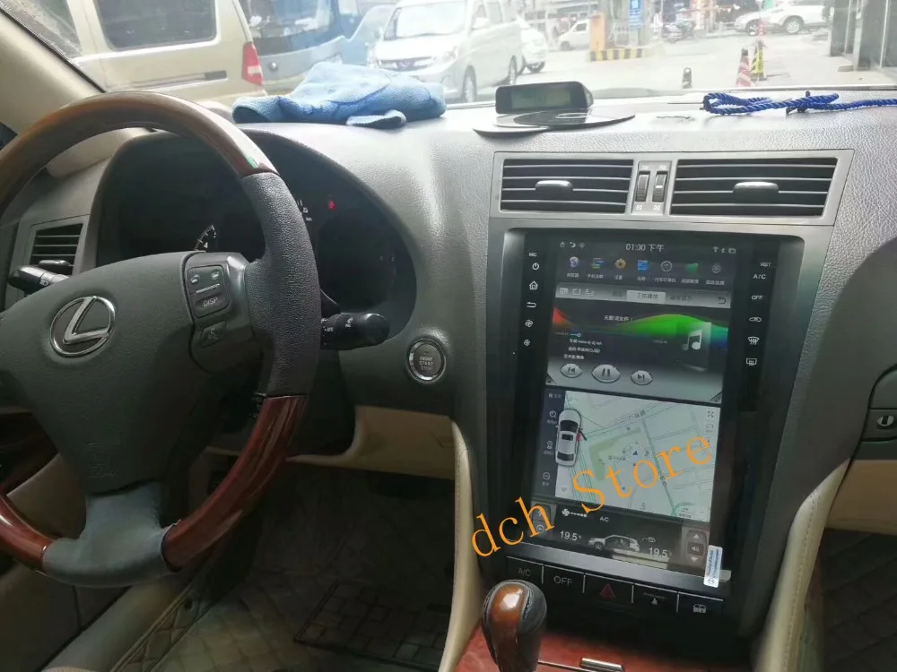 12,1 ''вертикальный экран tesla стиль Android 8,1 PX6 автомобильный dvd-плеер gps навигация для lexus GS GS300 GS460 GS450 GS350 2004-2011