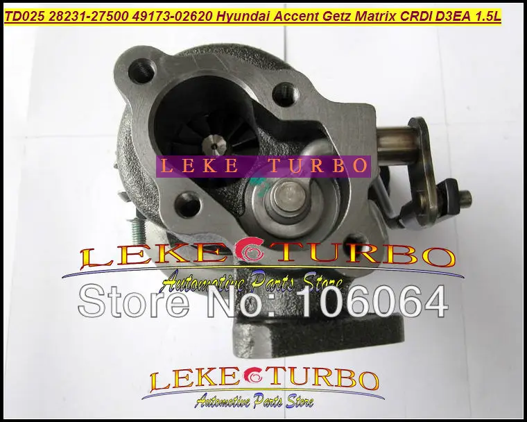 Турбокомпрессор TD025 28231 27500 49173 02610 турбо для HYUNDAI Accent Matrix Getz KIA Cerato Rio 2001 2005 1 5 л D3EA