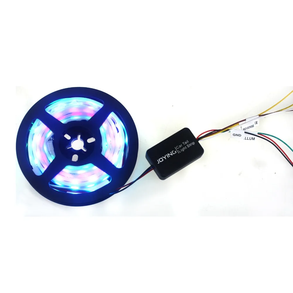 Световой сигнал поворота JOYING универсальная RGB лента для багажника красный и