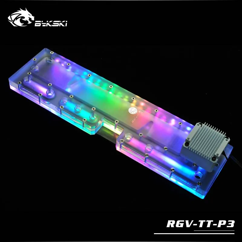Bykski RGV-TT-P3 плата водяного охладителя для чехла Tt Core P3 RBW(5 В)/RGB(12 В) подходит