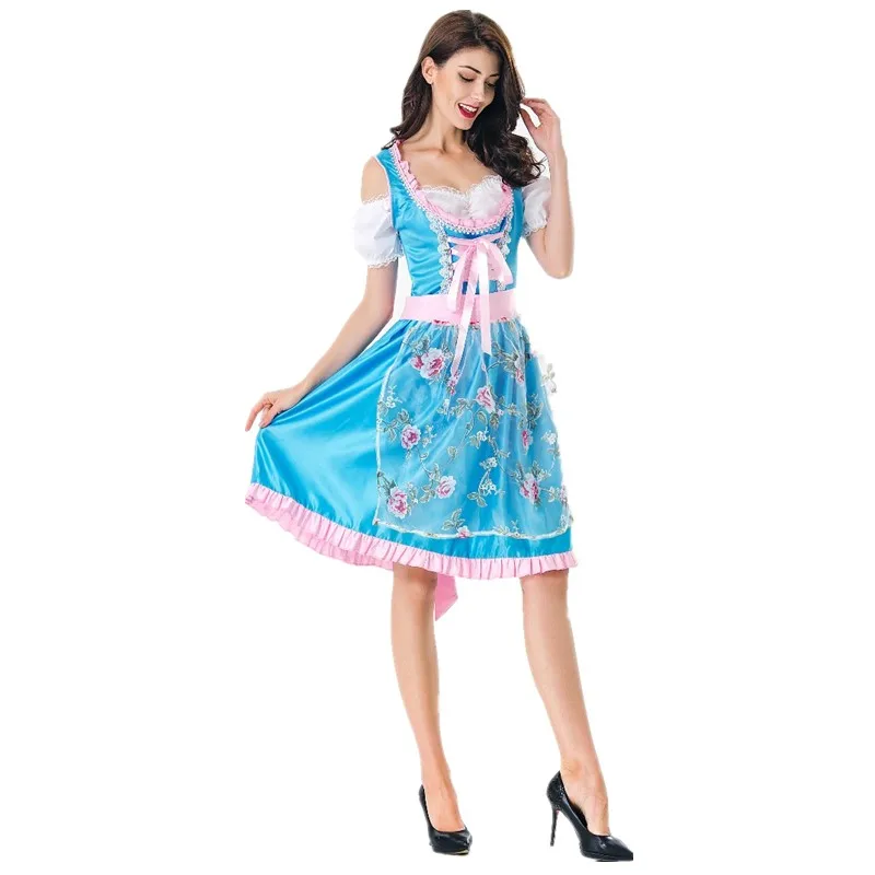 Платье для Хэллоуина женщин Bavarian традиционное дирндль Германия Октоберфест