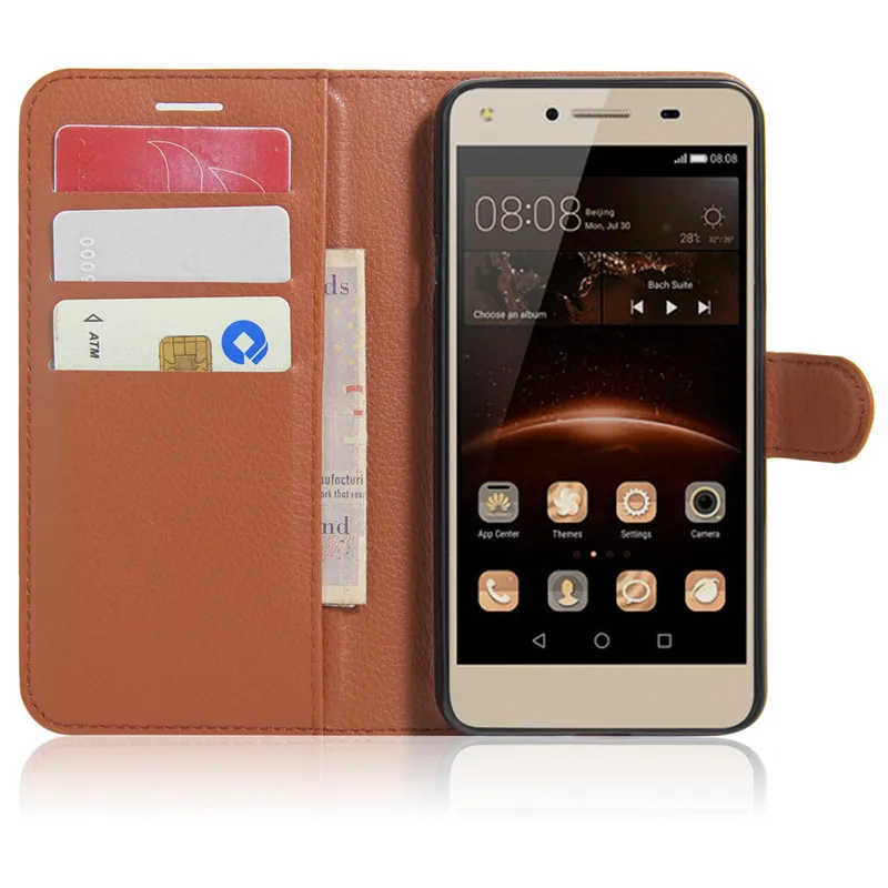 Чехол-бумажник чехол для huawei Y5II Huawey Y5 II 2 Y 5ii Lte CUN U29 CUN-U29 CUN-L21 CUN-L01 Y6 Элитный кожаный чехол-портмоне с откидной крышкой чехол для телефона из ТПУ