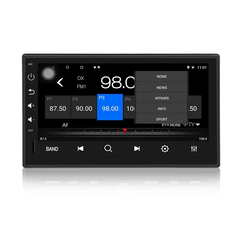 Автомагнитола 1DIN 2 + 32 ГБ Android 2019 Восьмиядерный 7 "экран стерео GPS Bluetooth 8 1 P аудио