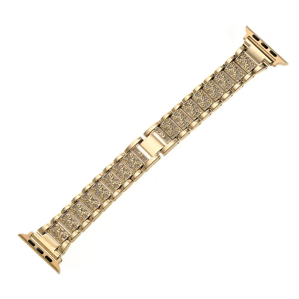 yellow Gold Браслет Joyozy из нержавеющей стали для Apple Watch 1, 2, 3, 38 мм, 42 мм, адаптер для iWatch серии 4/5, 40 мм, 44 мм - Цвет ремешка: yellow Gold
