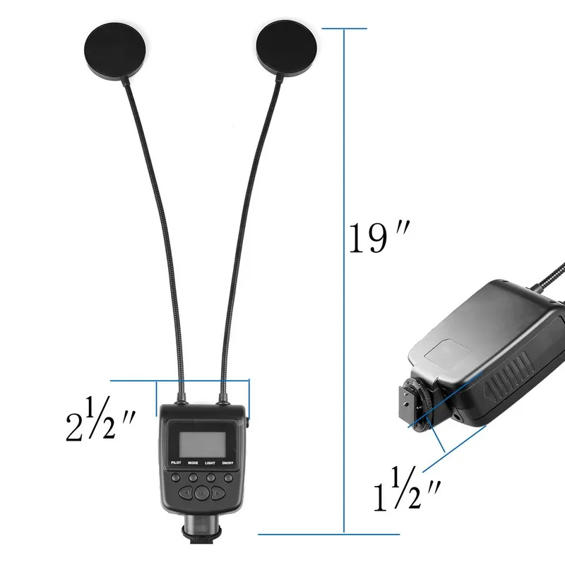 SAMTIAN гибкий ML-2D 24LED Макро Вспышка Speedlite металлический шланг произвольный ЖК-дисплей для Canon Nikon Panasonic Olympus MI-sony