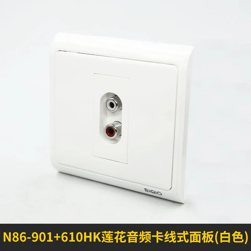 N86-901 + 610HK лотоса аудио разъем Бесплатная сварочного обжима панель RCA кабель тип 86