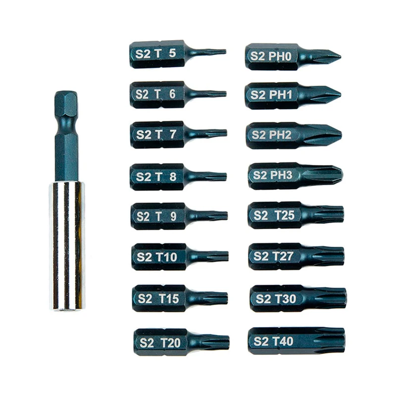 17 шт. защита от взлома Torx Hex Star Набор бит магнитный держатель отвертка Биты