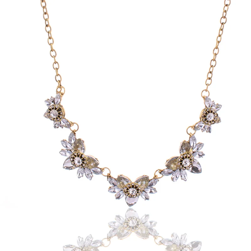 Tenande Роскошные ювелирные изделия античное золото цвет цепи ожерелья Femme Bijoux