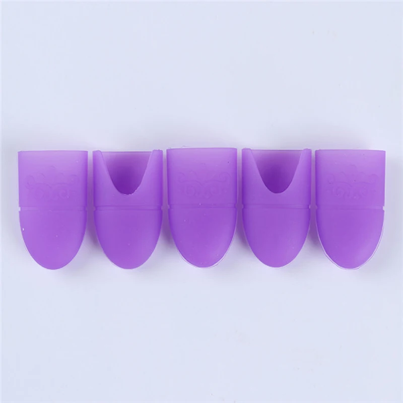 5 шт ногтей УФ-гель для снятия лака Обёрточная бумага эластичные силиконовые Soak Off