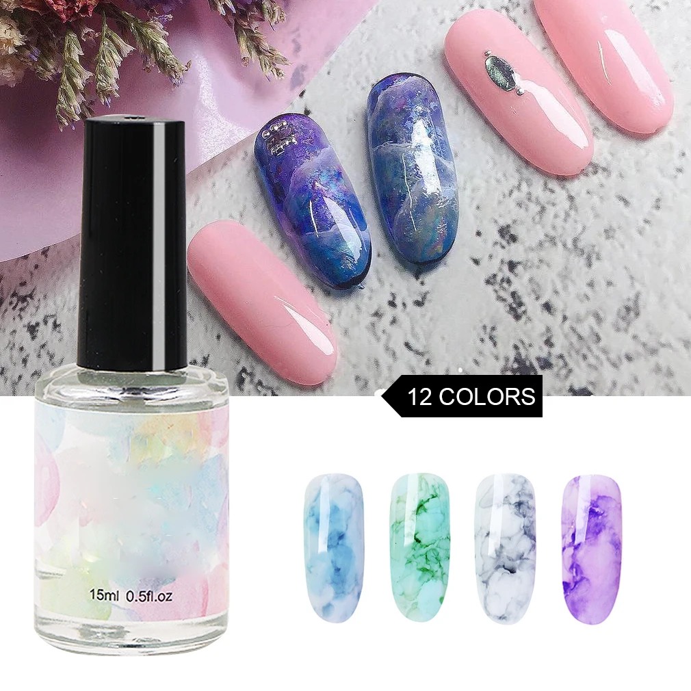 Гель-лак для ногтей Blossom Stamping 15 мл полуперманентный УФ-эмалированный | Красота и