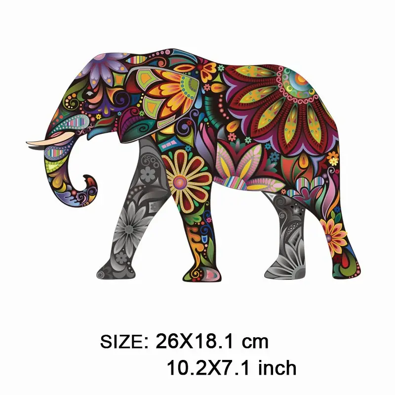 ONESAID Красочные Слон железные Переводные патч для одежды летняя футболка