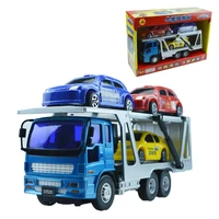 3 pcsset baby kids toy mini transport car toys vehicle double trailer sets children educational toys model child kids boys gift